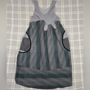 Rebe By Debra Weiss Green and Gray Handmade In USA  Dress Size Small